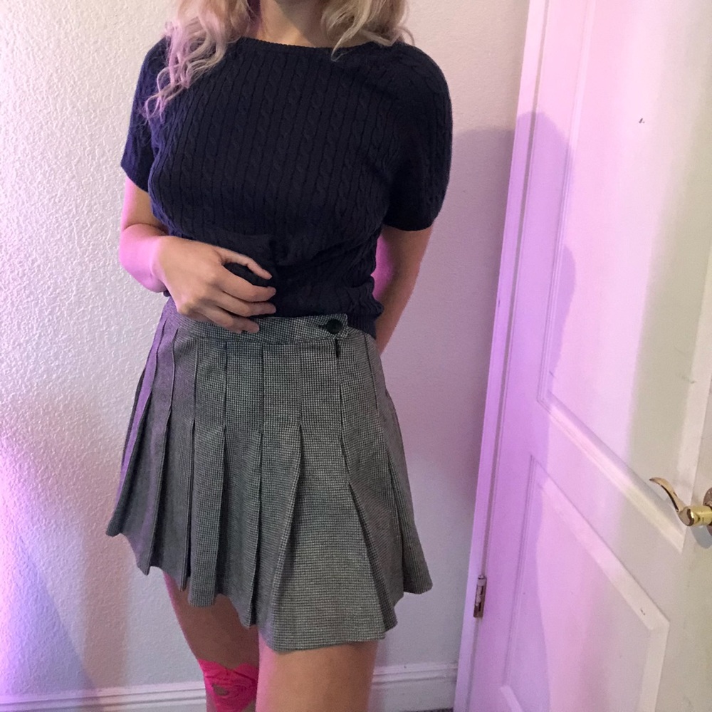 Forever 21 Houndstooth Mini Skirt